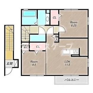 リノ B【2階】の間取り