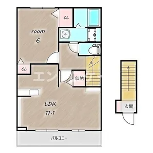 FortunaA【2階】の間取り