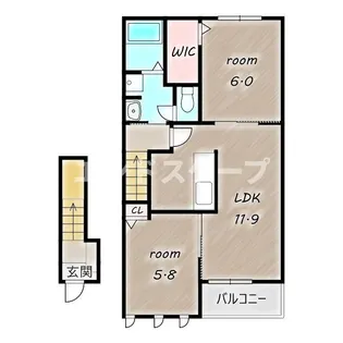 ステラ Ⅱ【2階】の間取り