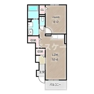 メゾン・ソレイユ【1階】の間取り