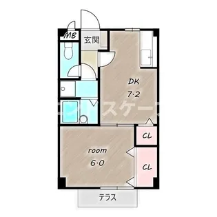 ベルリッチⅠ【1階】の間取り