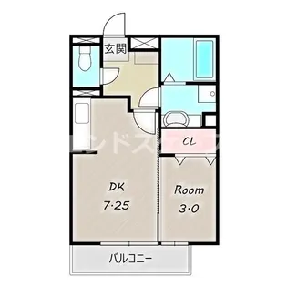 エピナール E【101号室】の間取り