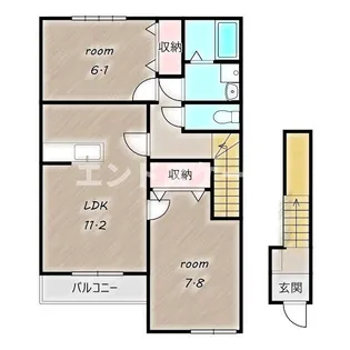 プラケーレ【2階】の間取り