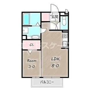 セントラルヴィレッジ A【1階】の間取り