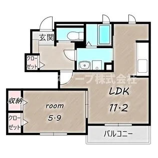 サニーテルネ【1階】の間取り