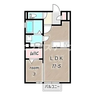 インセーム ア エリ【205号室】の間取り