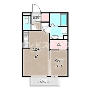 アリコ・ヴェール【1階】の間取り
