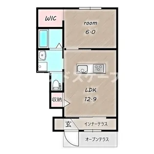 インペリアル【1階】の間取り