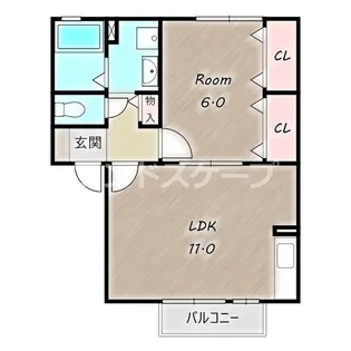 オリーヴ Ⅱ【1階】の間取り