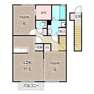 アステール【2階】の間取り