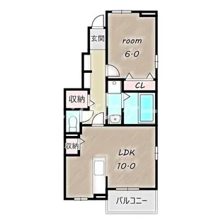 ウィステリア ハウス【1階】の間取り