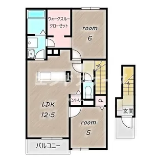 ハピネス プラダ【2階】の間取り