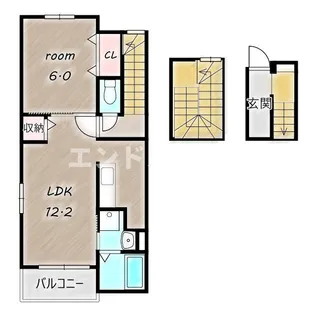 エルシアⅡ【3階】の間取り