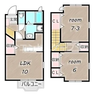 クラール ブライト【1階】の間取り