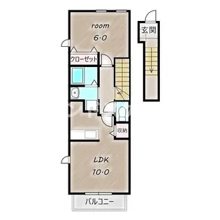 ネオ・チェリッシュⅡ【2階】の間取り