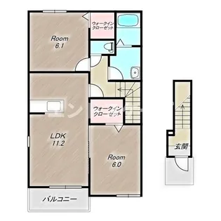 ロックヴィレッジⅡ【2階】の間取り