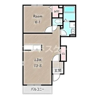 セルフィーユⅠ【1階】の間取り