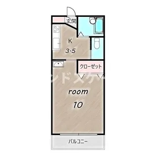 ランド・ワン【1階】の間取り