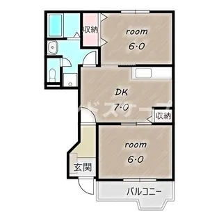 カリーノ・トゥッティB【1階】の間取り
