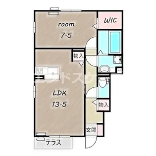 スクエアA【1階】の間取り