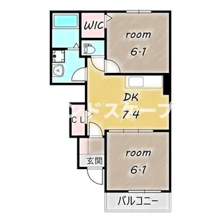 R’S−Ⅱ B【1階】の間取り