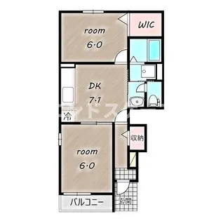 ヒルサイドS Ⅱ【1階】の間取り