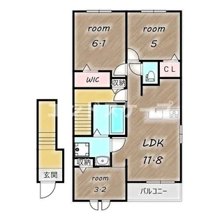 グランルッソ【2階】の間取り