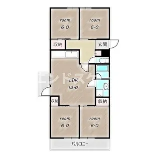 クリーンパレス【5階】の間取り