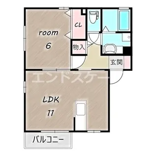 フォンテーヌ【2階】の間取り