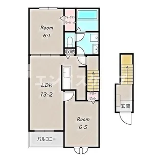 ハーモニー カーサ【2階】の間取り