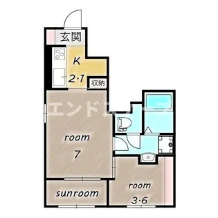 プリムローズ【1階】の間取り