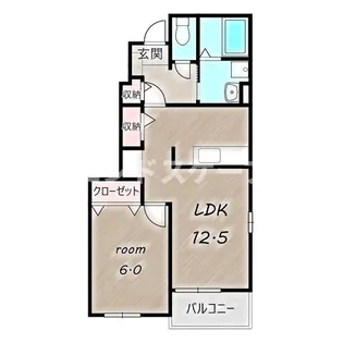 リバーサイド テラス【1階】の間取り