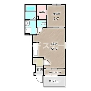 フリーデ田園【1階】の間取り
