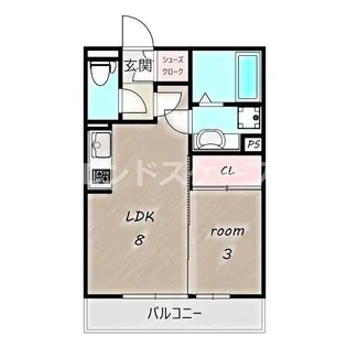 アンフルール【202号室】の間取り