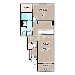 ライフシティ プライド【1階】の間取り