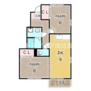 グランメール A【1階】の間取り