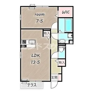 アリコ・ブラン A【1階】の間取り