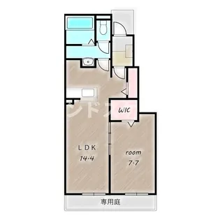 クレイドル下斎田C【1階】の間取り