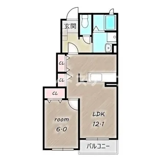 マグノリアB【1階】の間取り