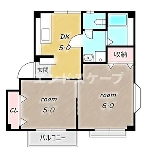 カサベルデⅡ【1階】の間取り