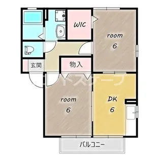 シャンポワール C【101号室】の間取り