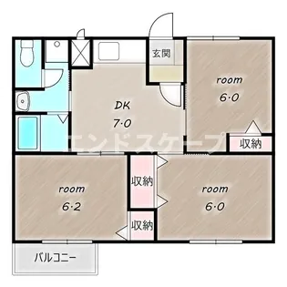 Annex Ⅲ【2階】の間取り