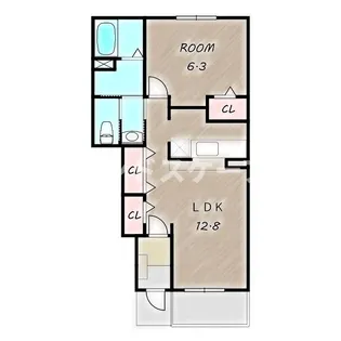 パルティール【1階】の間取り