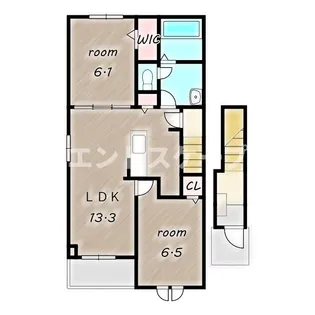 カファーラ・M【2階】の間取り
