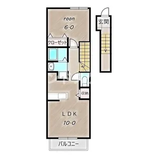 サンセールメゾン【2階】の間取り