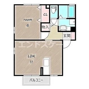 パークサイド21 B【2階】の間取り