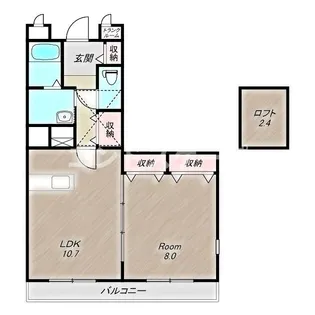プレッソ・ベル【2階】の間取り