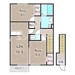 パルテール【2階】の間取り