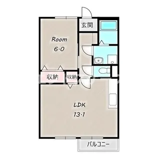 すみれハイツ【2階】の間取り