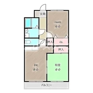 コンフォール石坂D【1階】の間取り